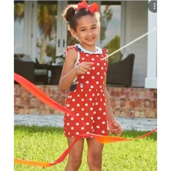 Matilda Jane Girls Size 2 Polka Dot Most Magical Day Romper 2 availabel twins mu - Picture 2 of 12